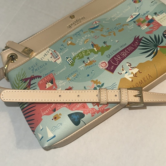 Spartina 449 Greetings From The Caribbean Sea Crossbody Bag NWOT - Picture 5 of 16